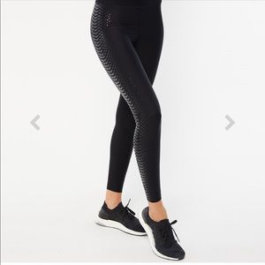 Ultracor Black boa patent leggings